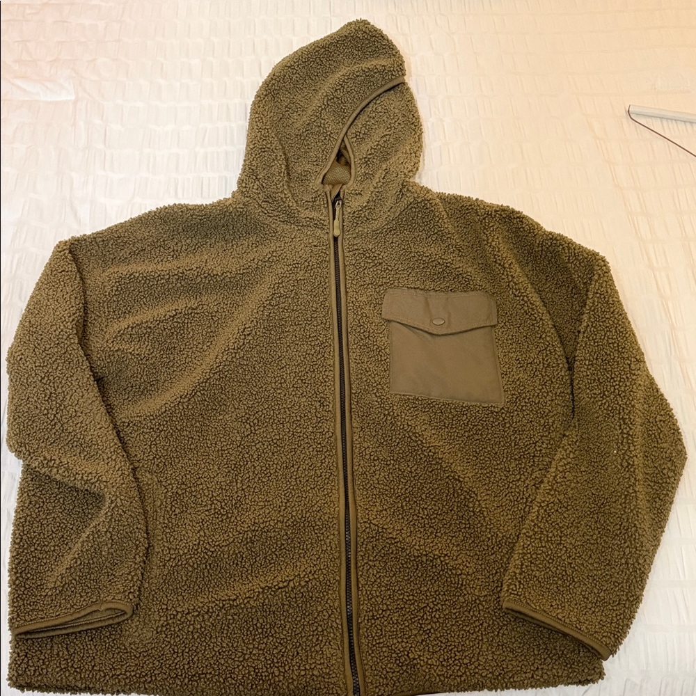 Old Navy Olive Green Zip Up Sweater